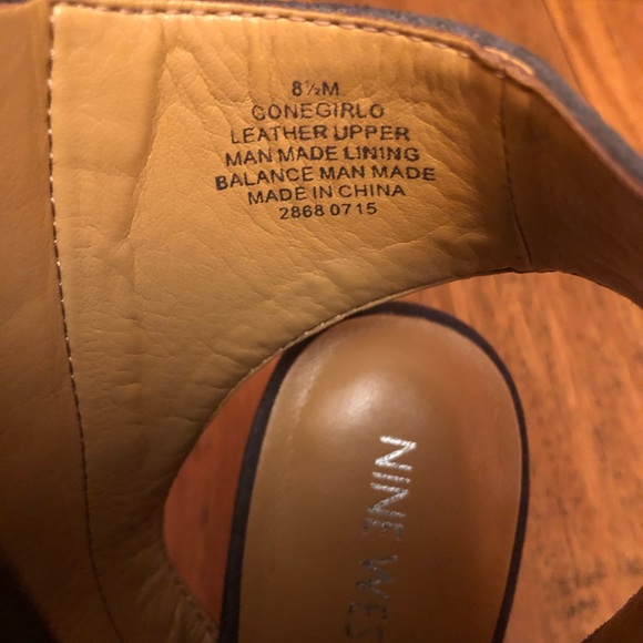 Nine West Suede peep toe ankle booties - Picture 3 of 8